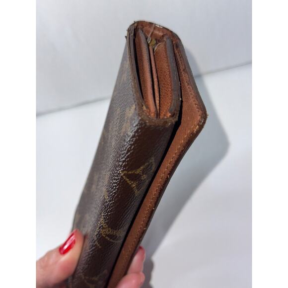 Louis Vuitton Monogram Porte Monnaie Tresor Wallet Authentic Vintage - Picture 7 of 16